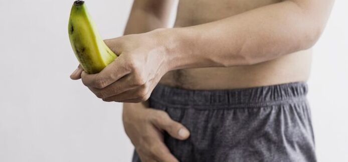 Taking bananas as an example, the size of a male penis